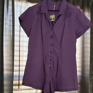 Free People Keep it Crisp Shortail Purple (flaw) NWT